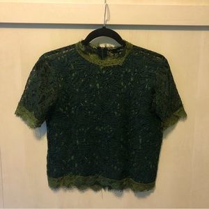 Green blouse